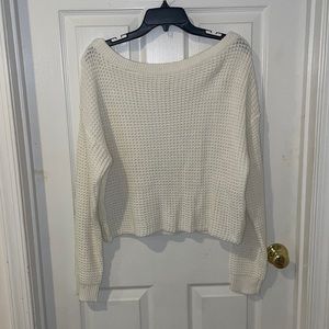 Soft wide neck sweater